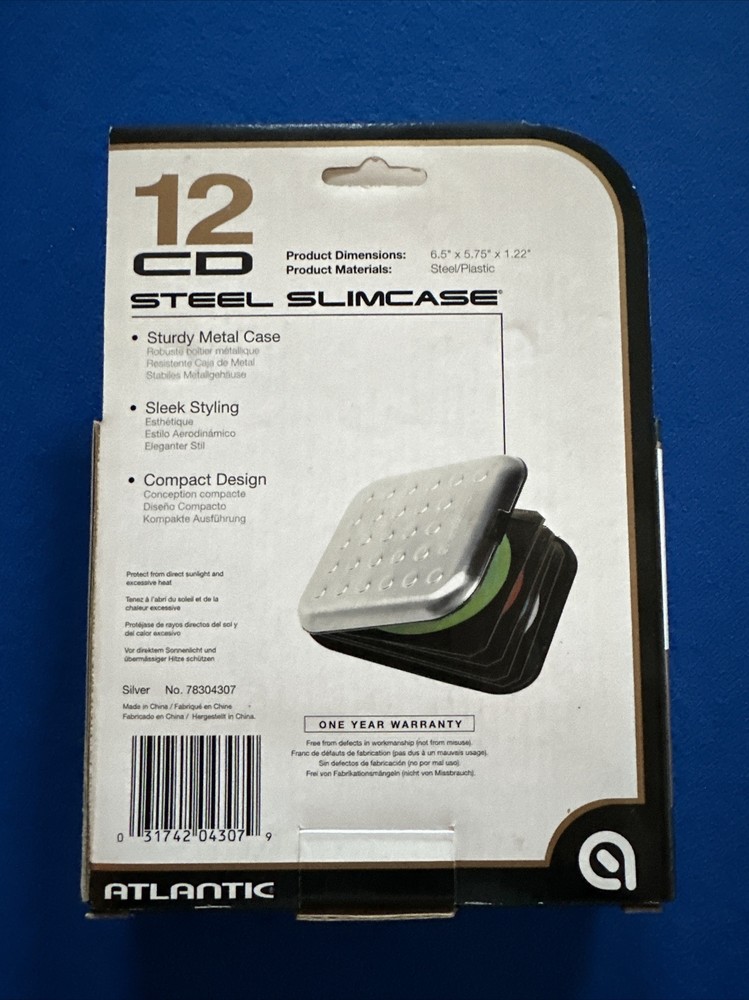 Atlantic 12 CD STEEL SLIMCASE Storage