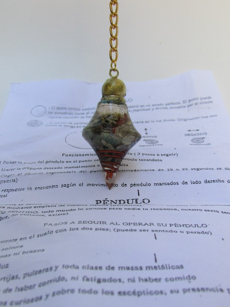 Pendulo de Orgonita Potente con Instrucciones / Pendulum Orgonite Pro Powerful