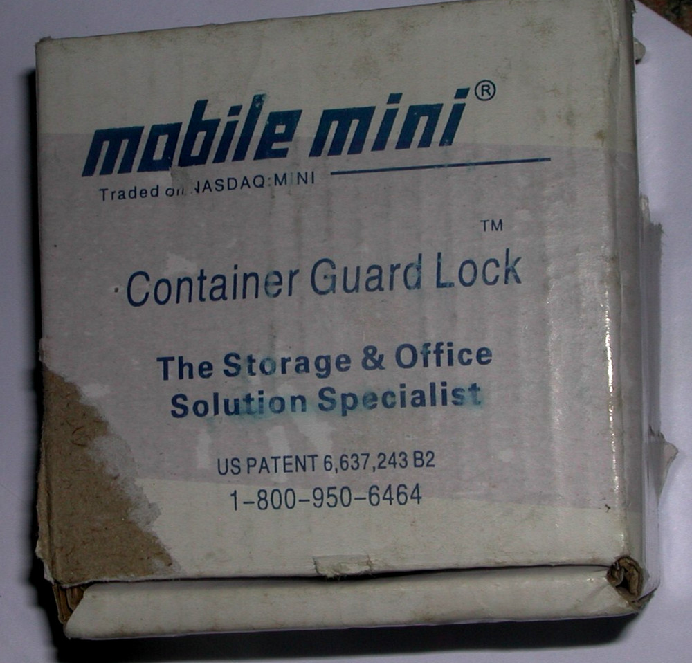 Mobile Mini Storage Guard Lock and Key