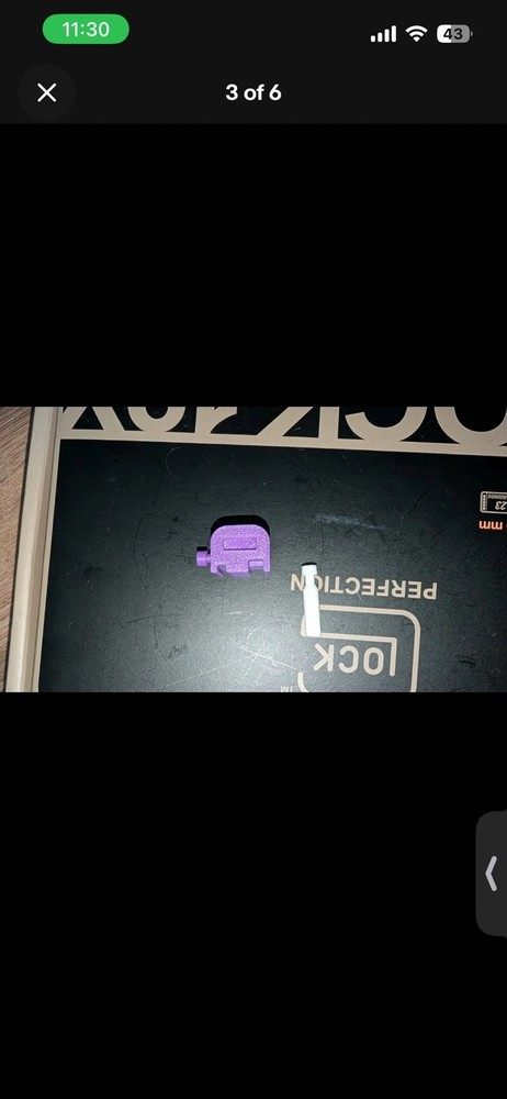 Purple Button Back Plate For Airsoft Glocks
