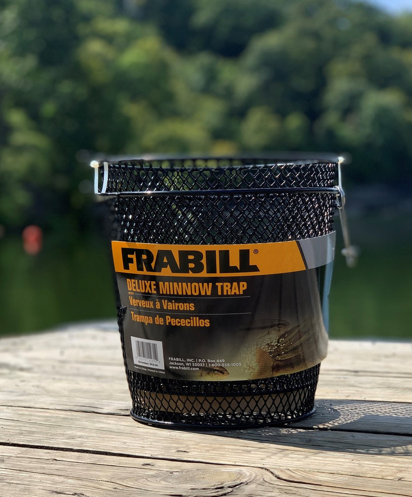 Frabill Torpedo Minnow Trap, Mesh, Black