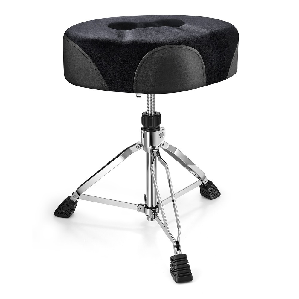 Donner Drum Throne Padded Seat Stable Height Adjustable Stool Double Braced Leg