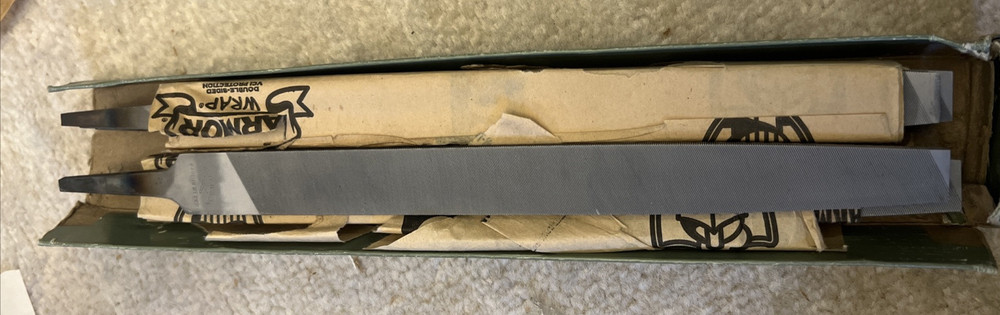 12 QTY Nicholson File 6C951 Rectangular Second Cut 10 in Lg without Tang