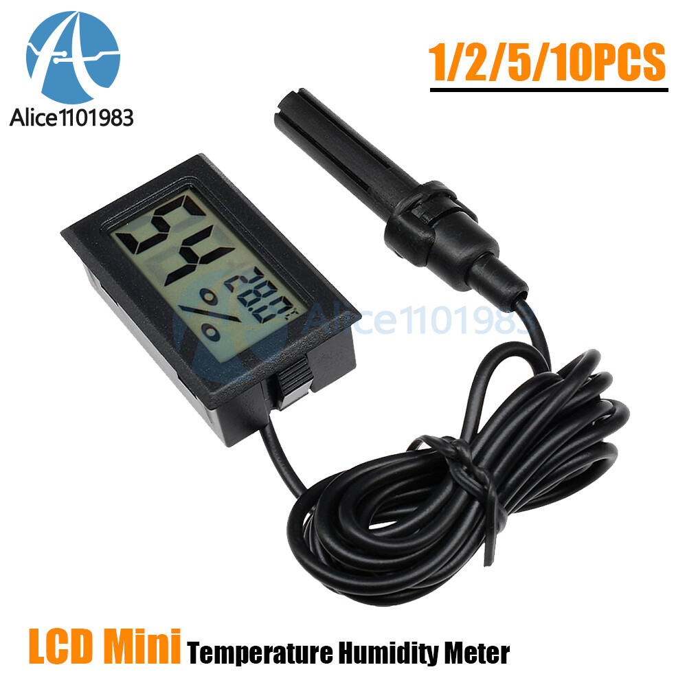 1-10PCS Mini Digital LCD Thermometer Hygrometer Humidity Temperature Meter