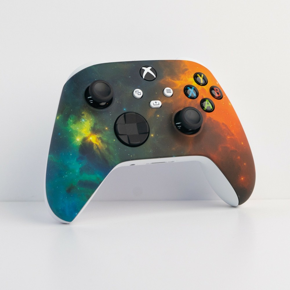 Microsoft Xbox Custom Soft Touch Gold Dark Nebula White Controller Series X S