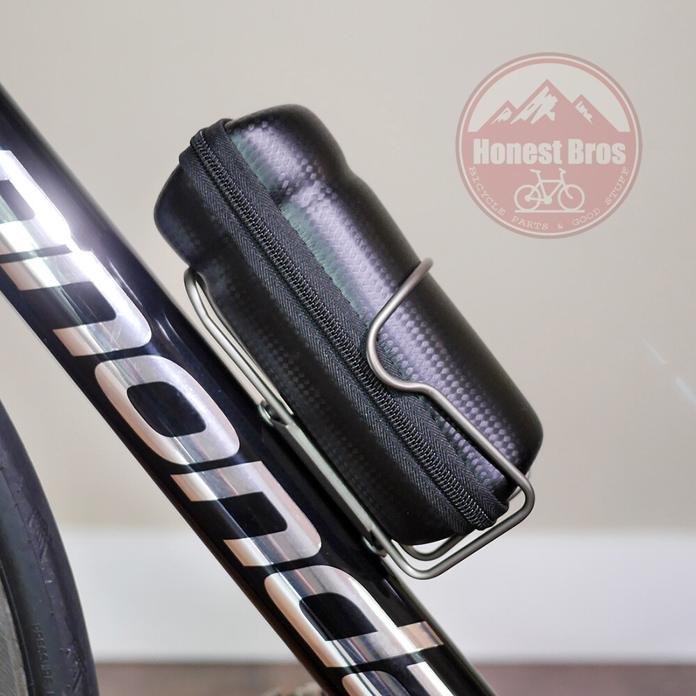 Bike Capsule Repair Tool Bag Case / Water Bottle Cage Storage Can Black Carbon