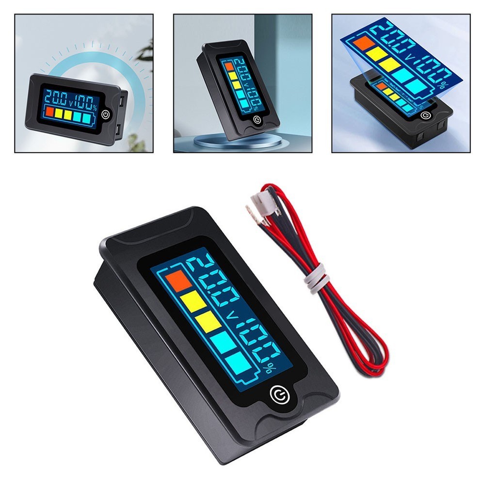 Battery Power Meter for 8 to 100V Range Suitable for For various Applications