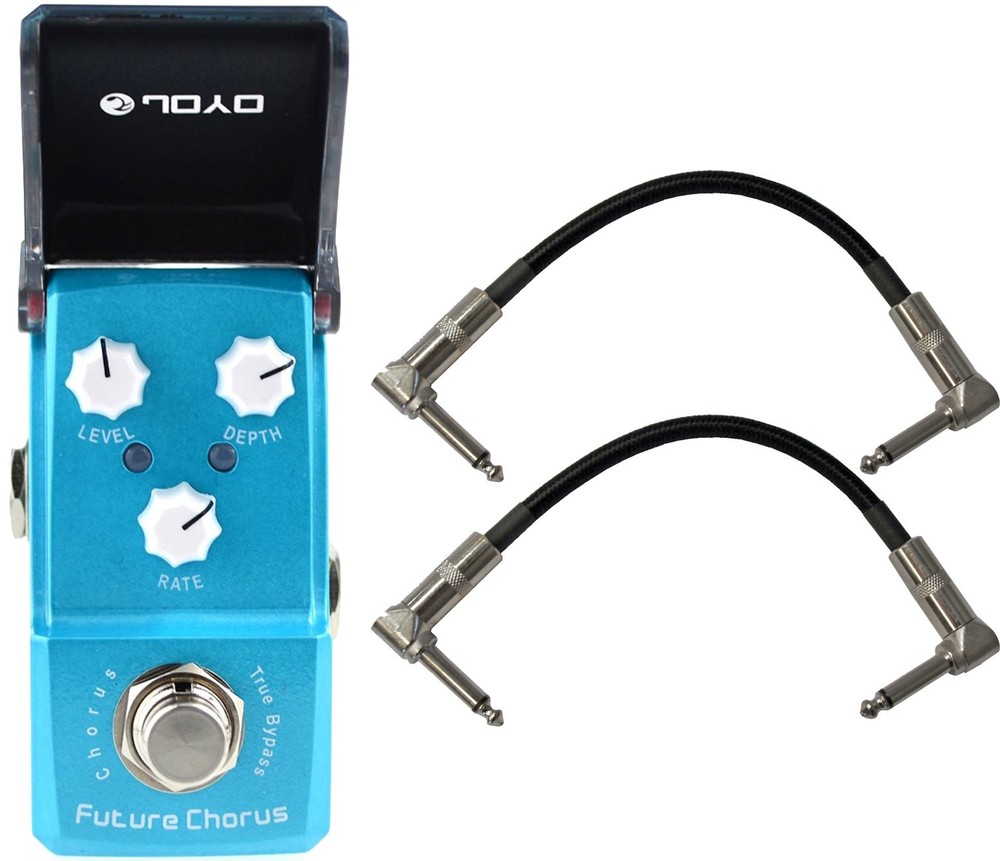 Joyo JF-316 Future Chorus True Bypass Mini Pedal w/ 2 Patch Cables