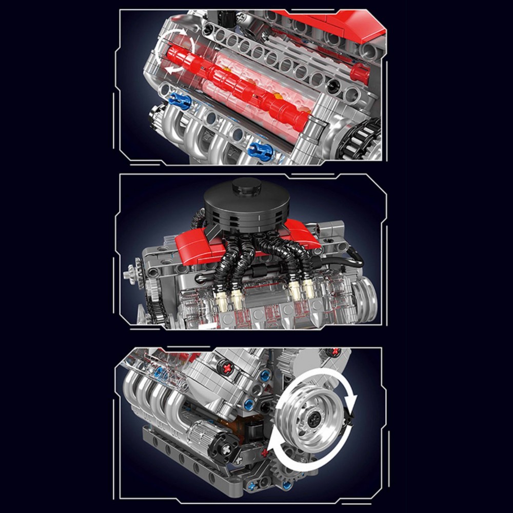 V8 Engine Motor Engineering Model As A Cool Decoration For Homes And Offices