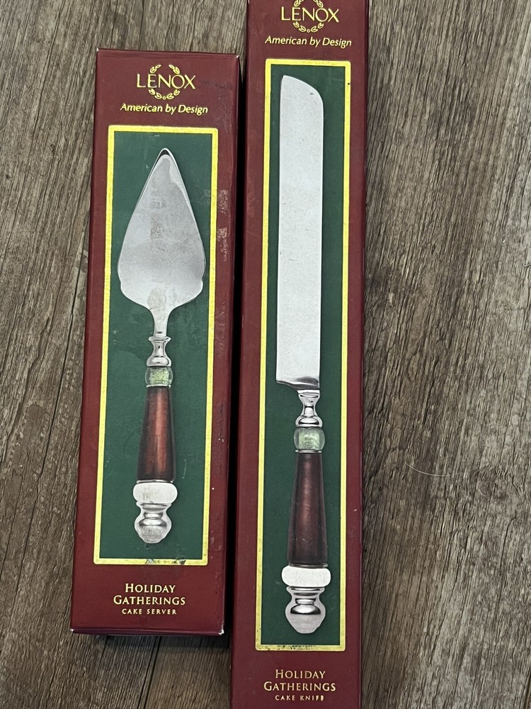 Lenox Holiday Gathering Cake Knife And Server