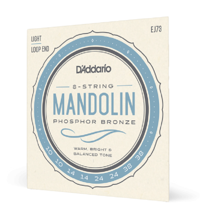 D'Addario EJ73 Mandolin Strings Phosphor Bronze Light 10-38