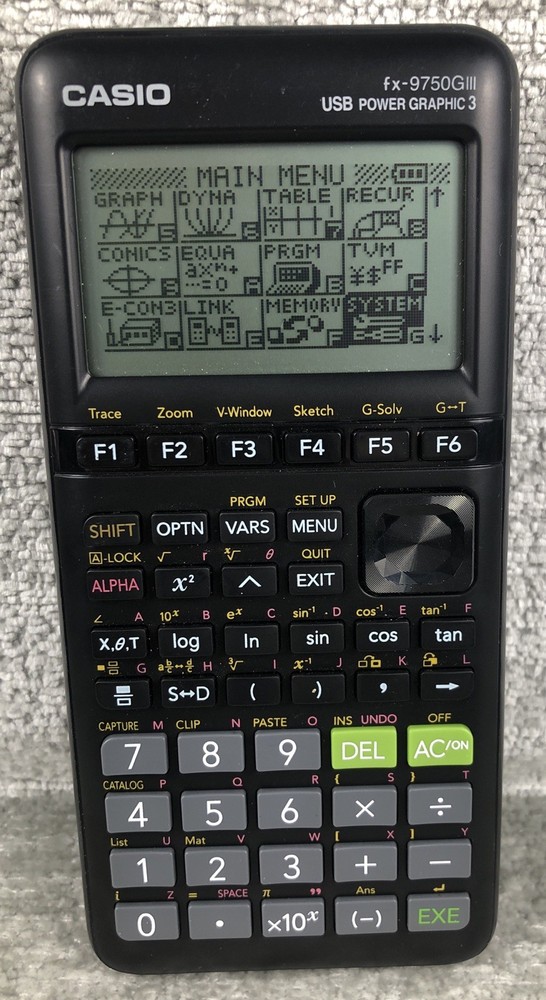 CASIO fx-9750GIII Graphing Black Calculator - Working