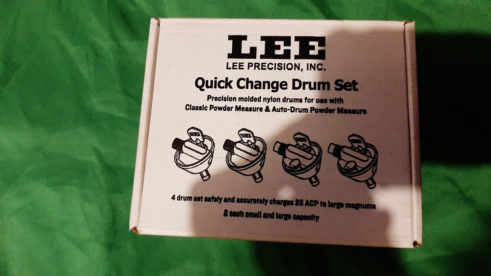 Lee Reloading Nylon Quick Change Drum Set for Classic Powder Measure 90453