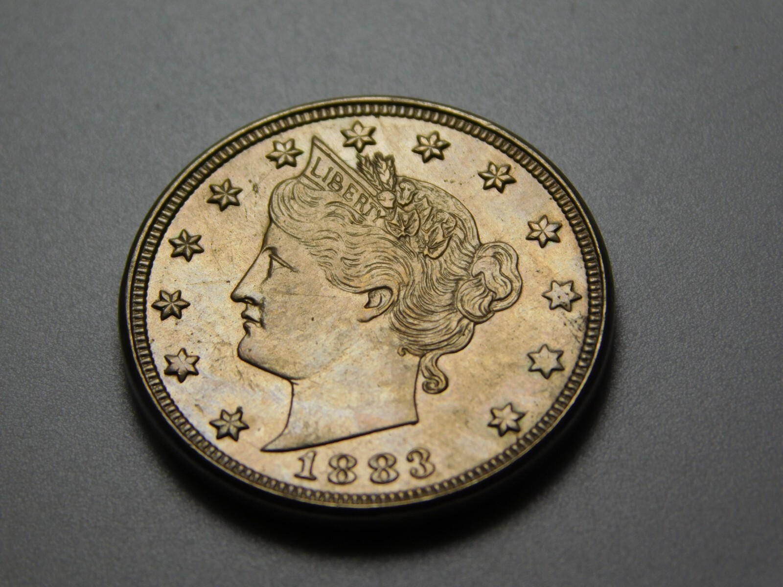 US COINS 1883 LIBERTY V NICKEL NO CENTS