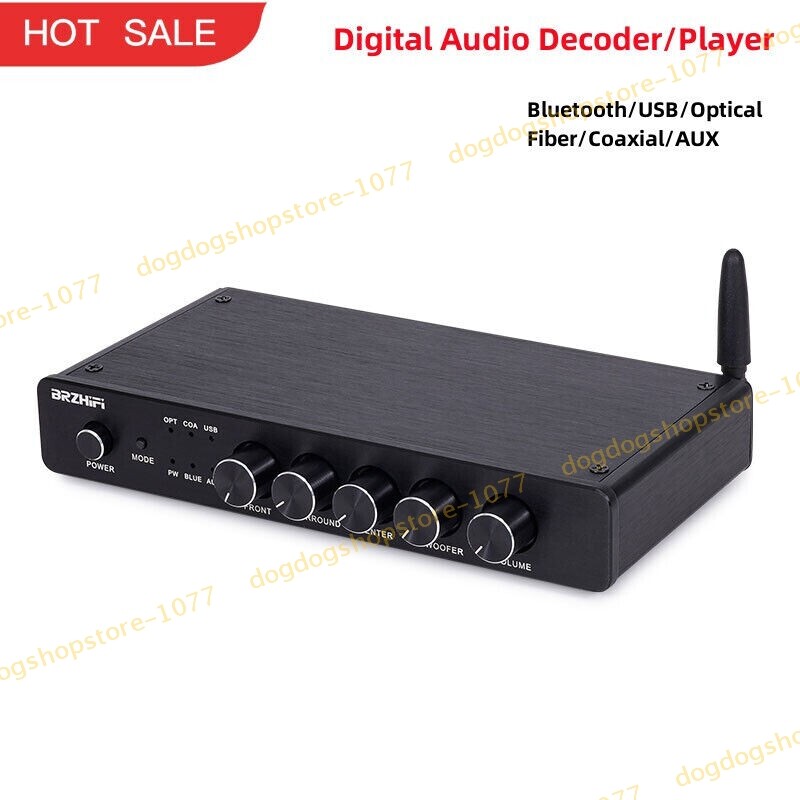 Preamp Decoder DT03 Audio Player Bluetooth/USB/Optical Fiber/Coaxial/AUX 5.1CH