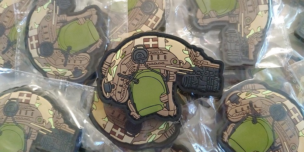 GRSF MULTICAM HELMET PVC PATCH - GREEK SAS FORCES