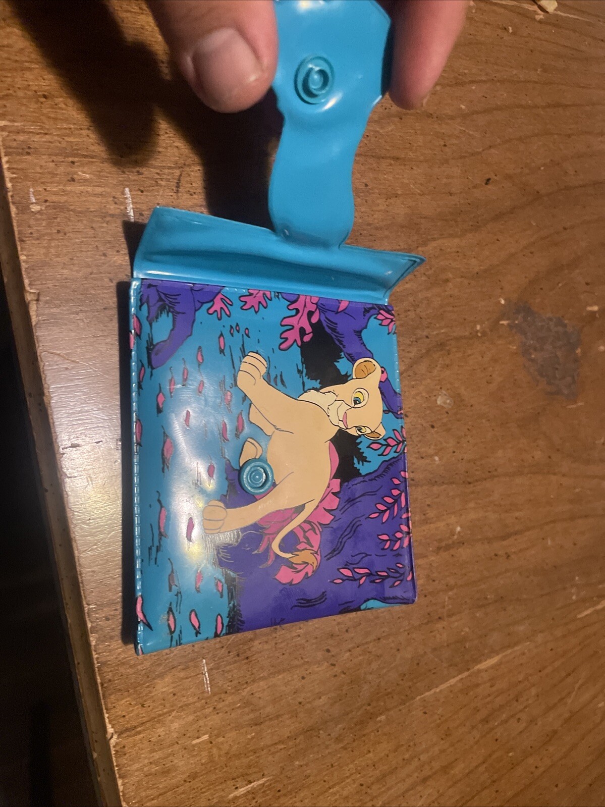 ☆RARE☆~Disney Vintage Wallet Vinyl 90s Lion King Simba Nala