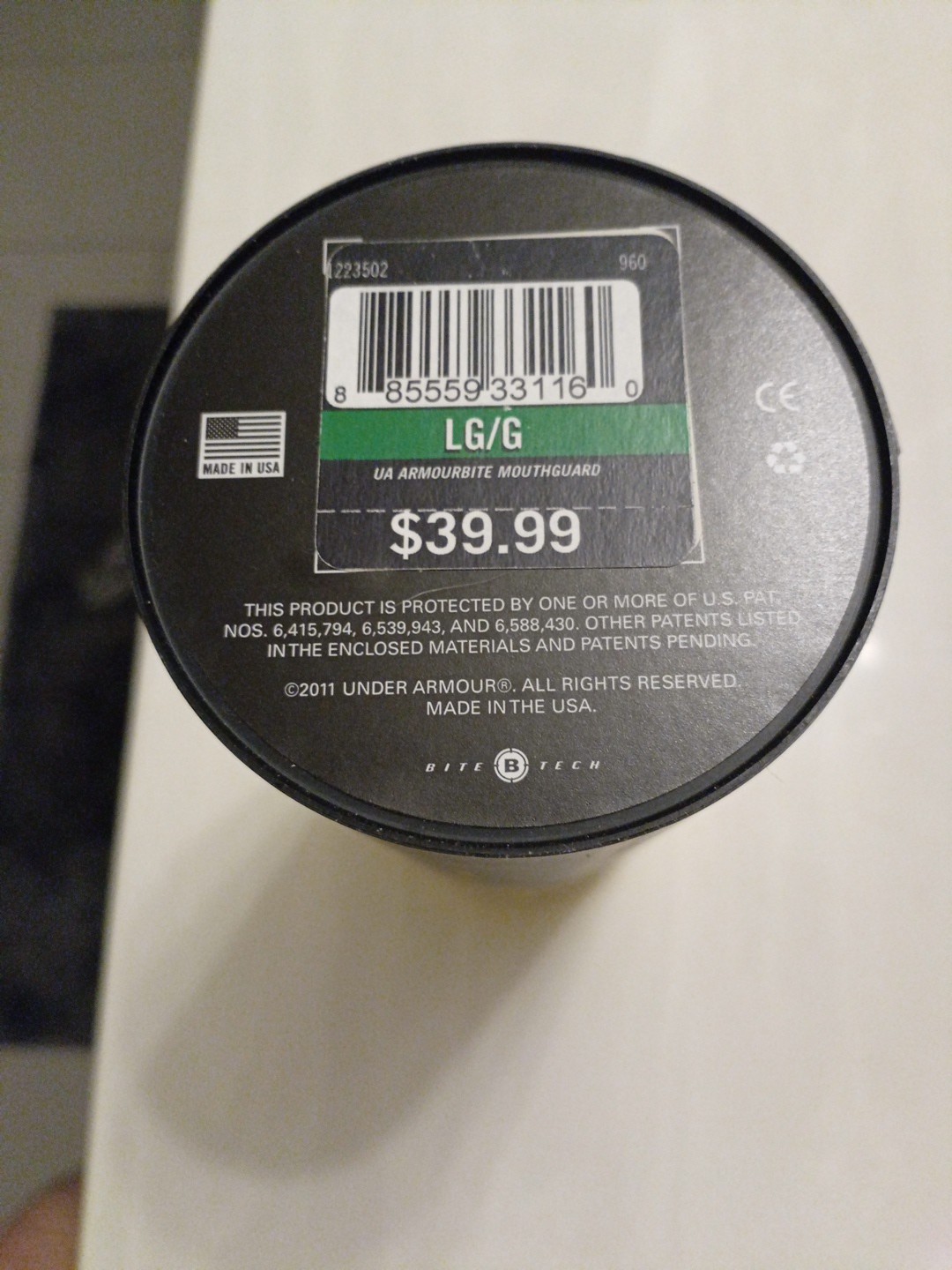 New Under Armour Armourbite Mouthguard CONTACT SPORTS Adult 12+ Yellow Black