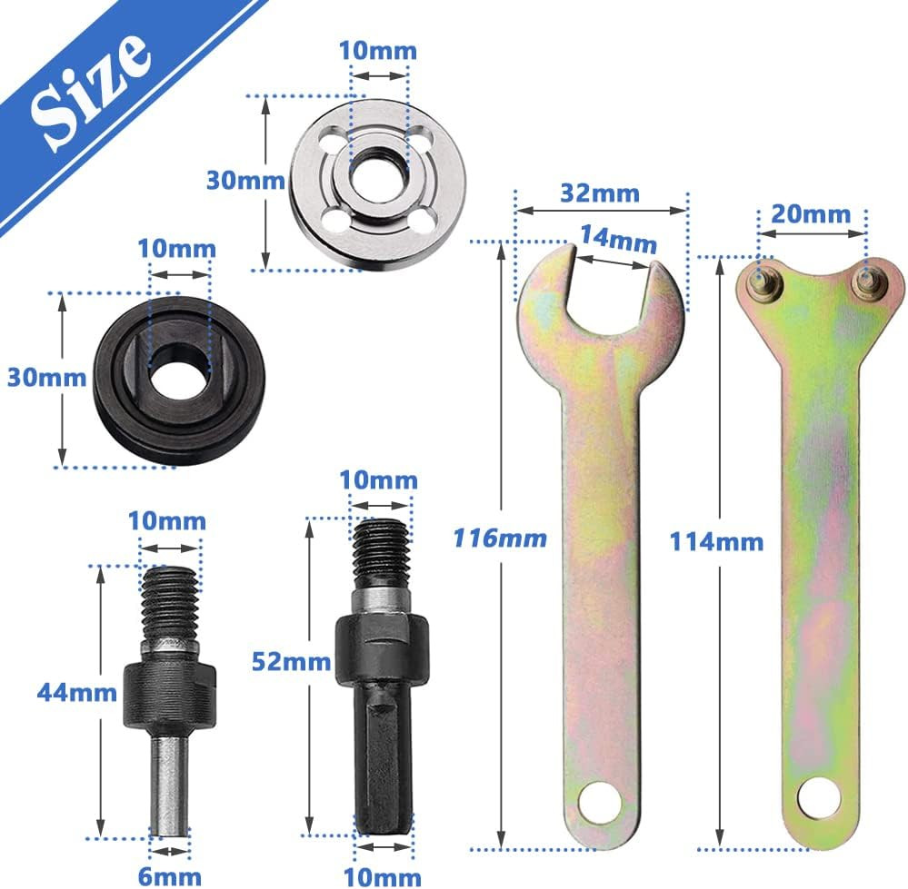 6 in 1 Electric Drill Conversion Angle Grinder Adapter Connecting Rod Kit, 6m...