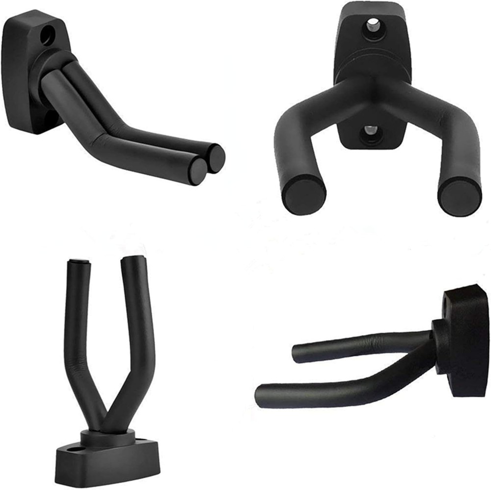Elegant 4-Pack Guitar Hanger Wall Mount - Adjustable Holders for All Instruments