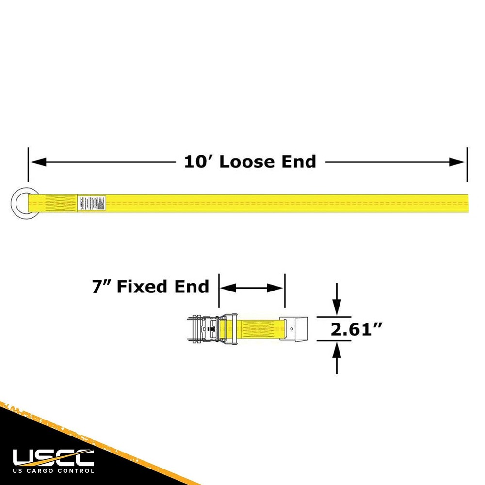 US Cargo Control Side Mount Wheel Nets with Ratchets and Flat Hooks (4-Pack),...