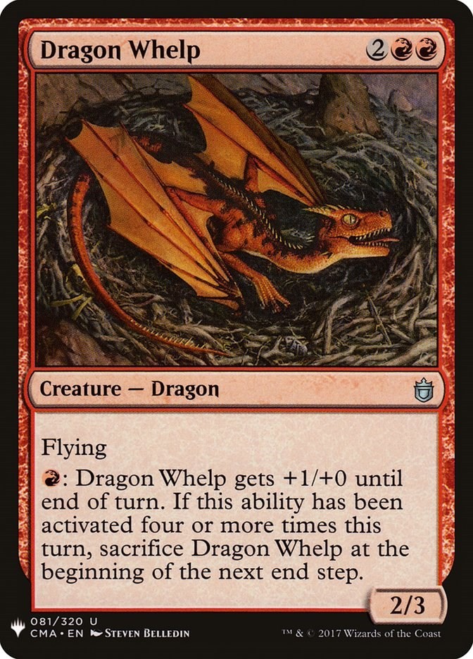 Dragon Whelp The List Reprints 81 MTG LP
