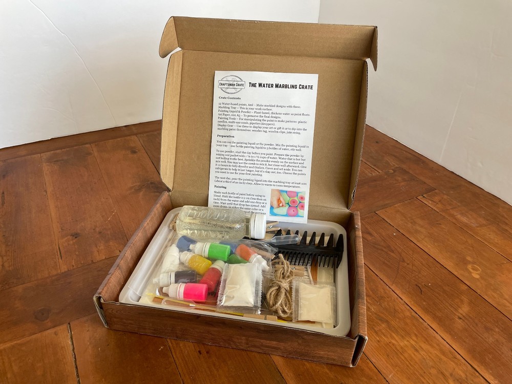 Craftsman Crate Water Marbling Crate OPEN BOX