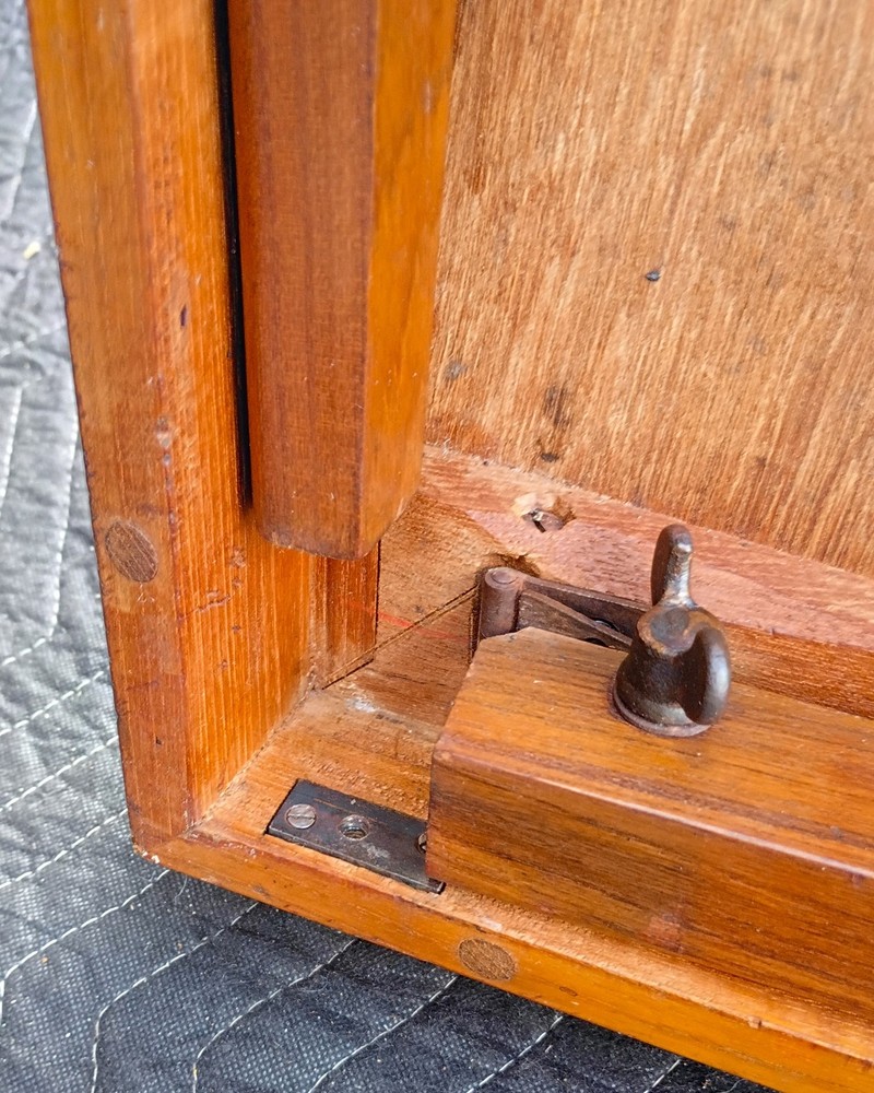 Antique Rare Unique Folding Card Table Wing Nut Bolt