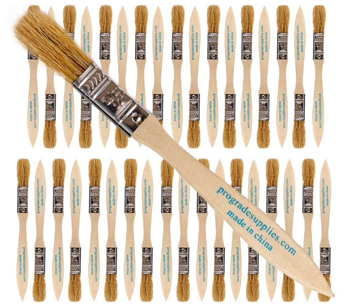 36 Pk- 1/2 inch Chip Paint Brushes for Paint, Stains,Varnishes,Glues,Gesso