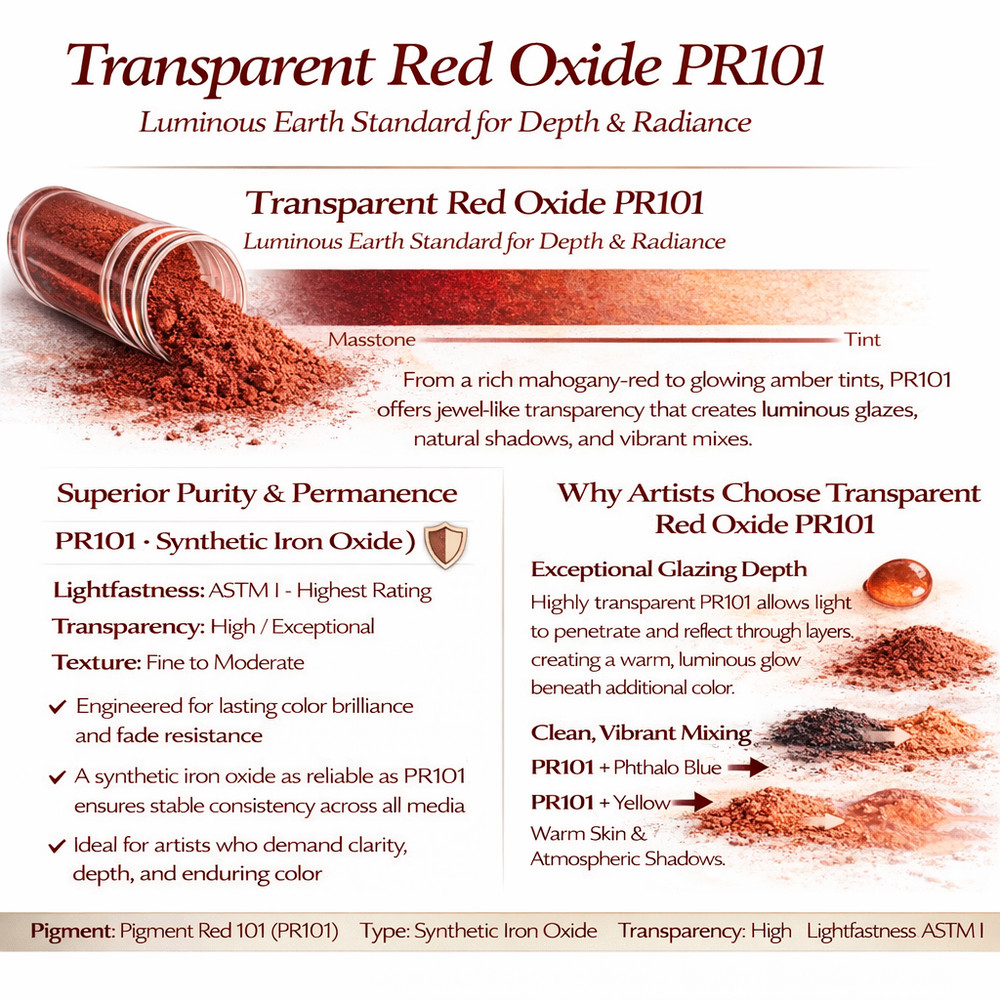 Transparent Red Oxide Pigment 4.5 fl oz