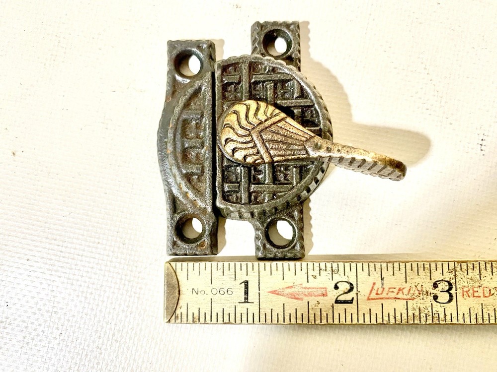 ANTIQUE WINDOW LATCHES WITH ORIGINAL KEEPERS