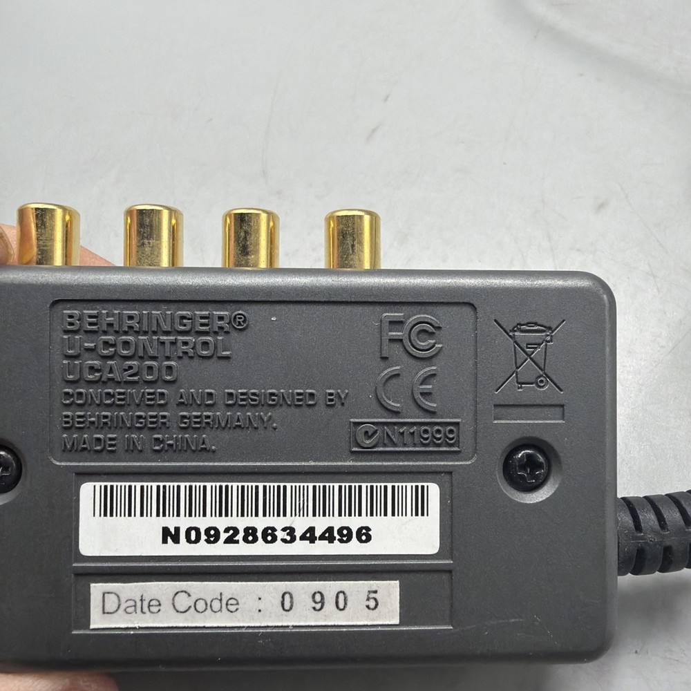 Behringer UCA200 U-Control USB Audio Interface Used Condition See Photos