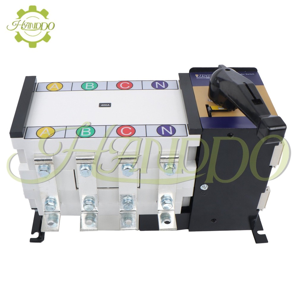 Industrial Automatic Transfer Switch 400A 4 Poles 110V 220V Grid to AC Generator