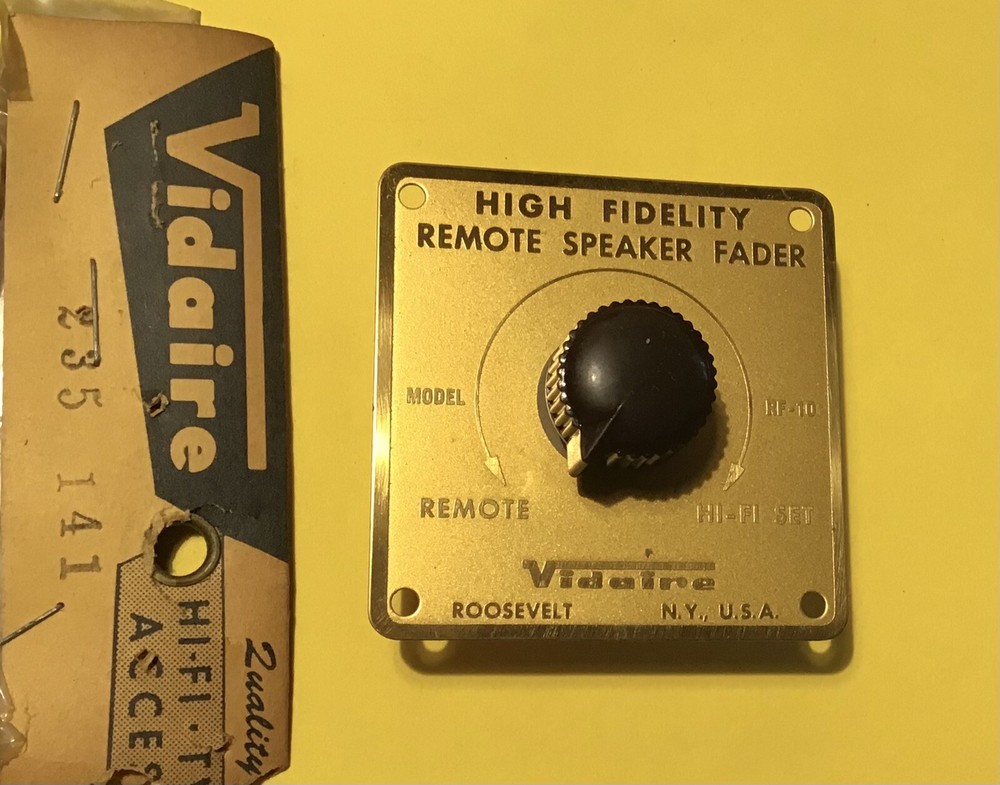 Vintage Vidaire Remote Speaker Fader RF-10