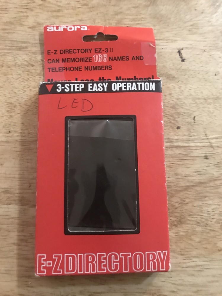 Aurora E-z Directory Can Memorize 166 Numbers