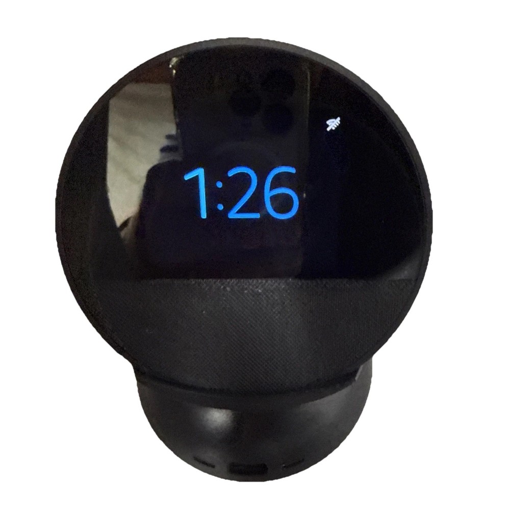 Amazon Echo Spot Smart Speaker Display Black (Model BV84J9) With Stand