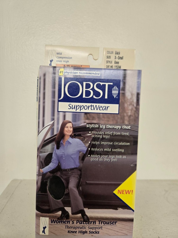 Jobst Mild Compression Knee High,Knee,Black,X-Small