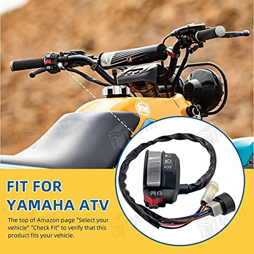 Left Handlebar Control Engine Start Run Off Headlight Switch for Yamaha Big