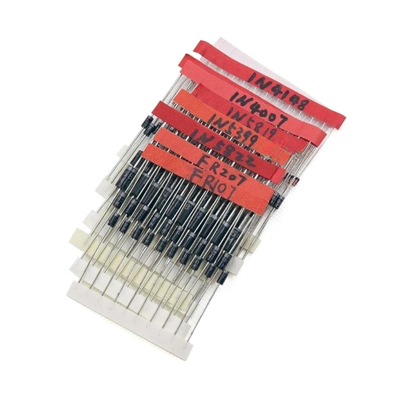 100pcs Diodes Straight Plug Electronic Components for Students and DIY Projects