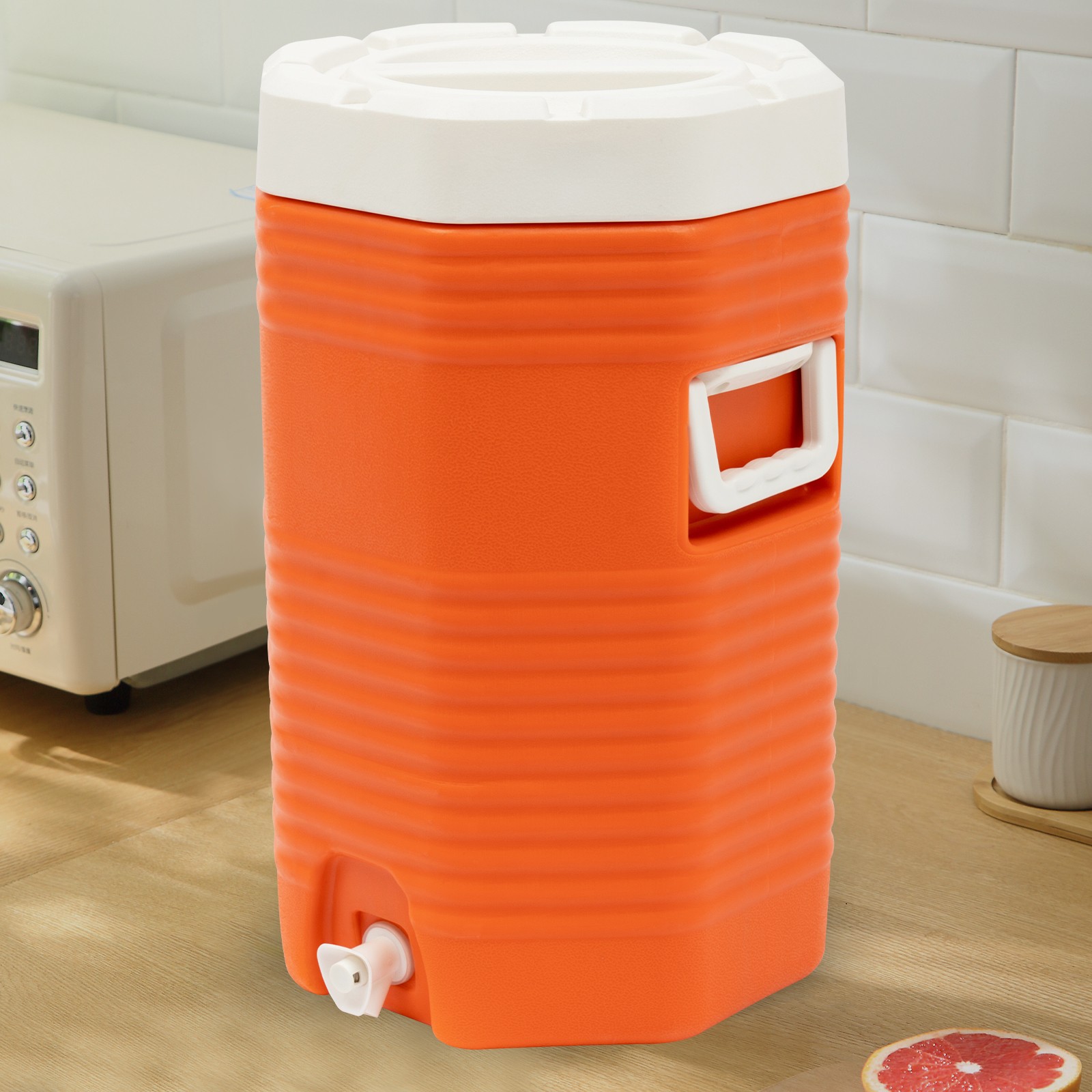 16L Insulated Drink Cooler Portable Beverage Insulation Barrel PU Capacity 100kg