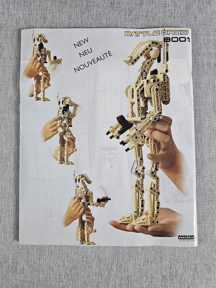 Lego Star Wars: Technic Destroyer Droid (8002) Instructions Original Box 100%