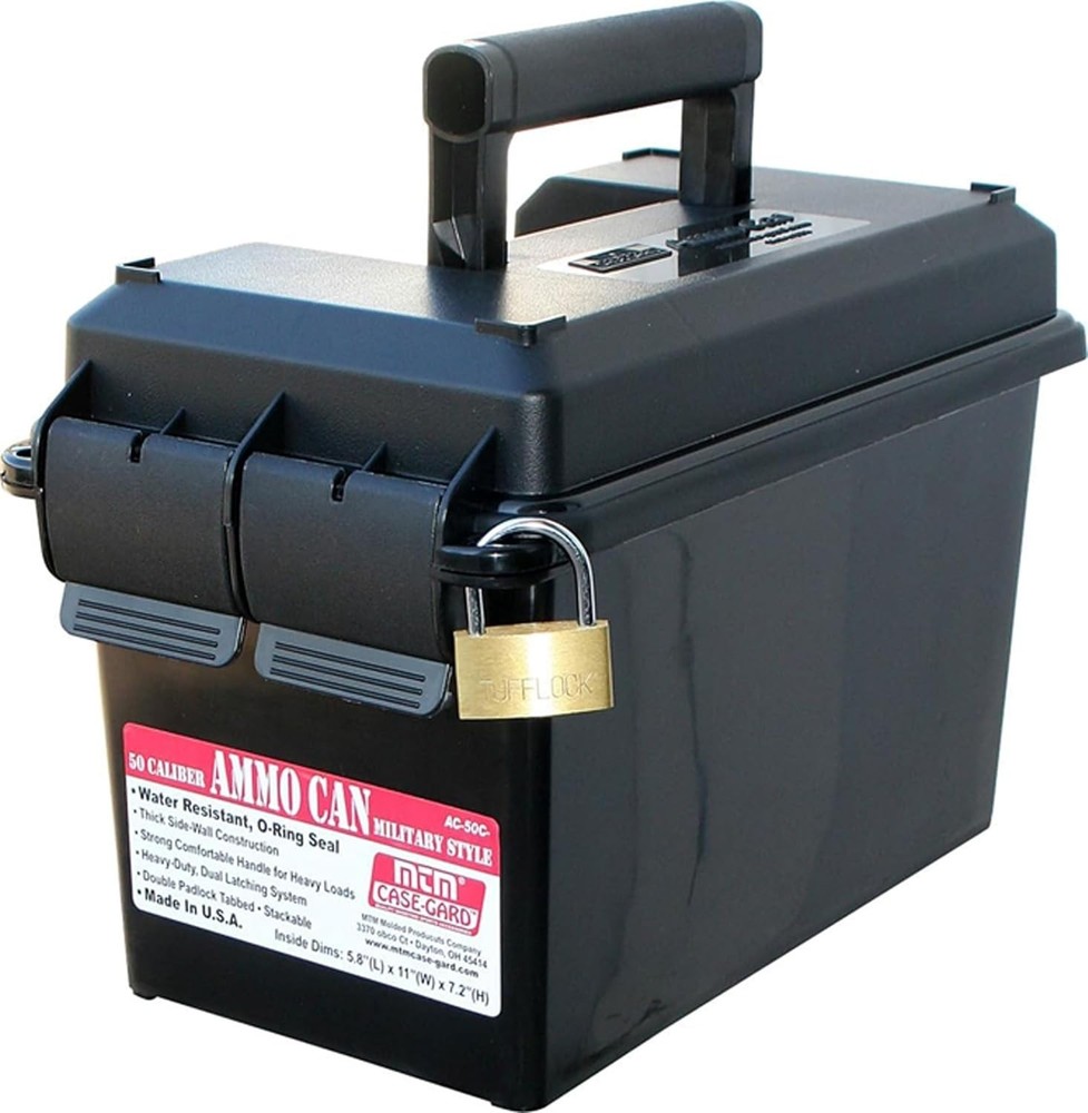 MTM Case-Gard 50 Cal Ammo Can, Black