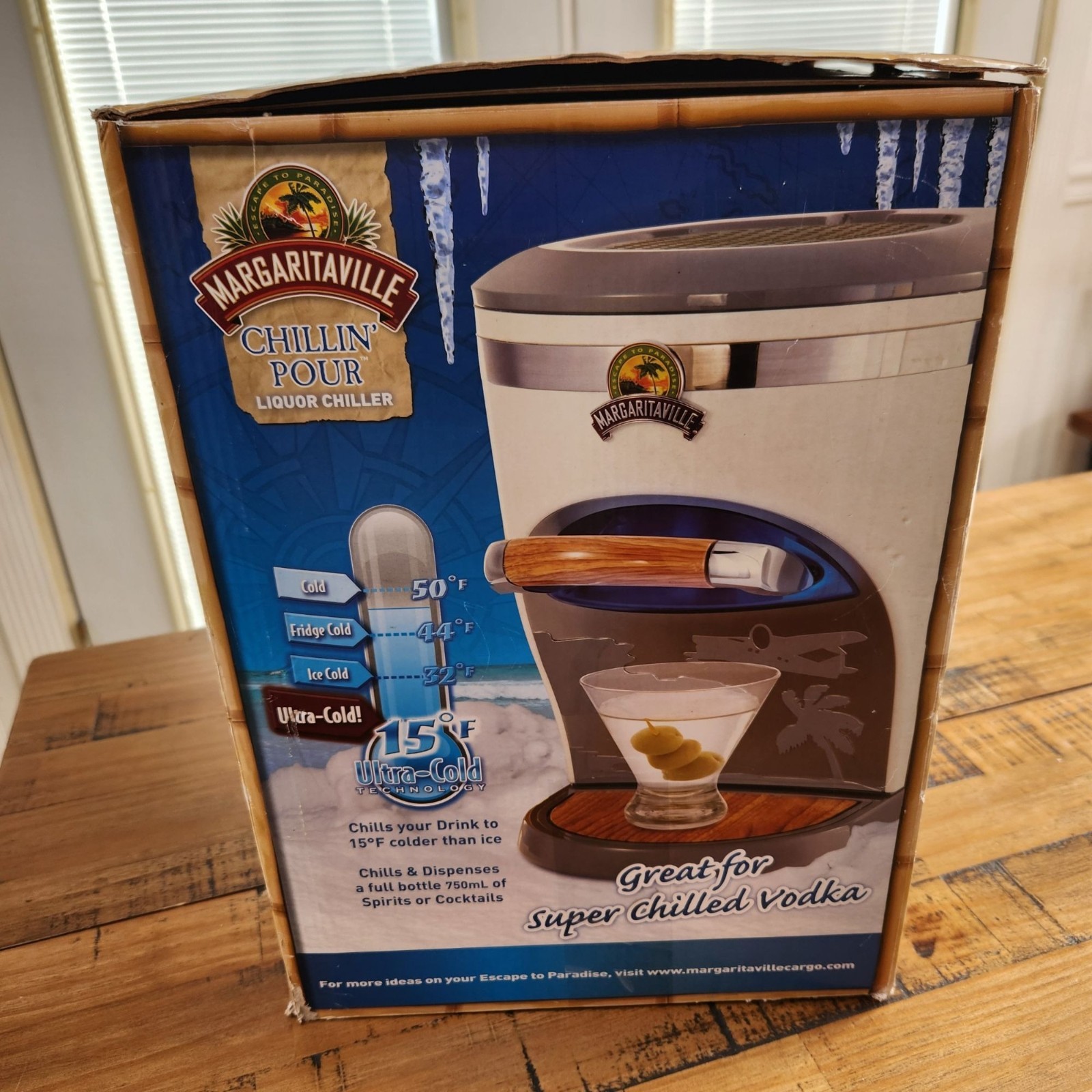 Margaritaville Open Box Chillin' Pour Liquor Chiller Shot Machine Dispenser