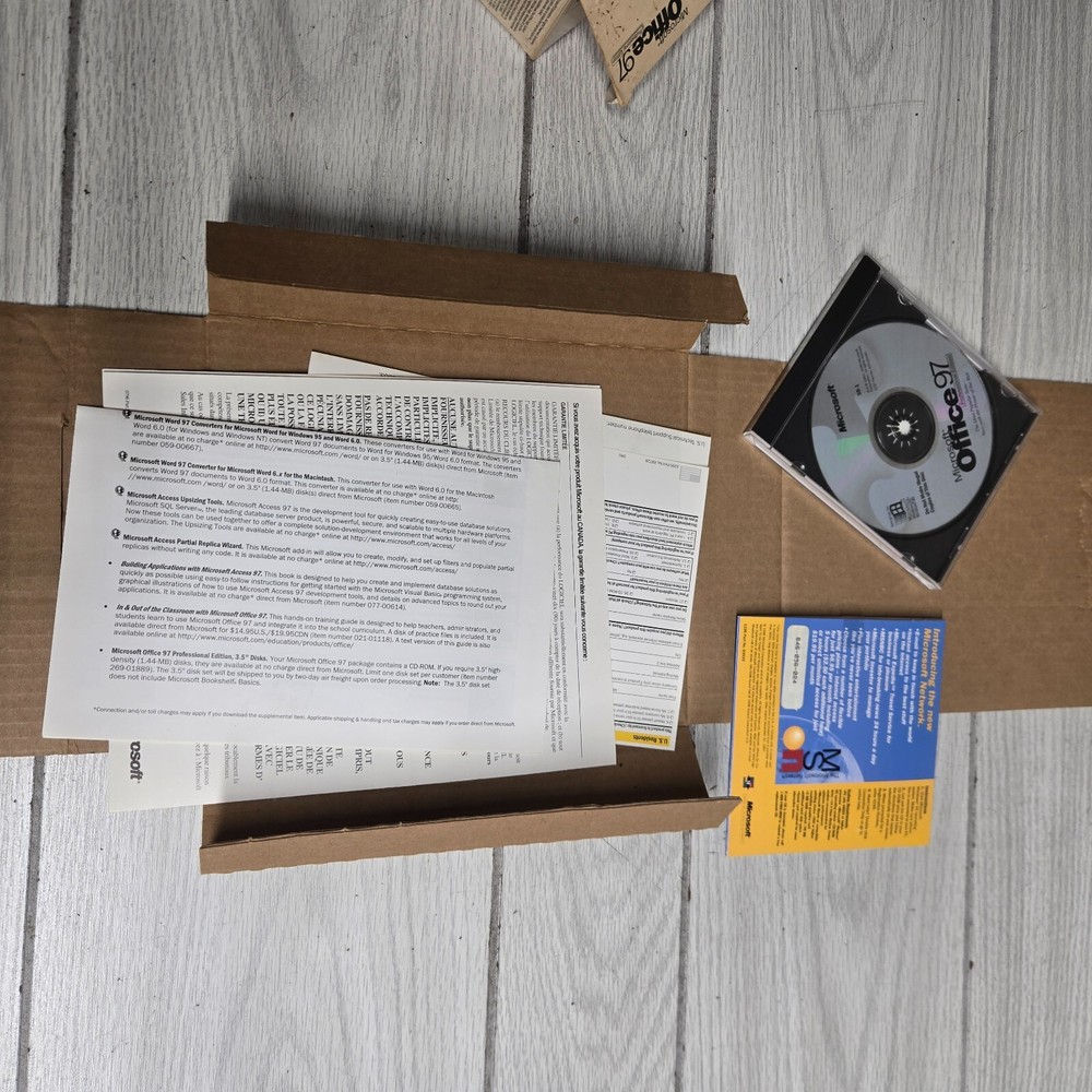 Microsoft Office 97 Professional Edition With Box