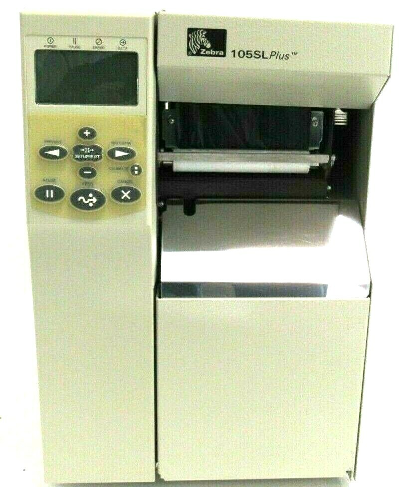 USED ZEBRA 105SLPLUS LABEL PRINTER 102-801-00000