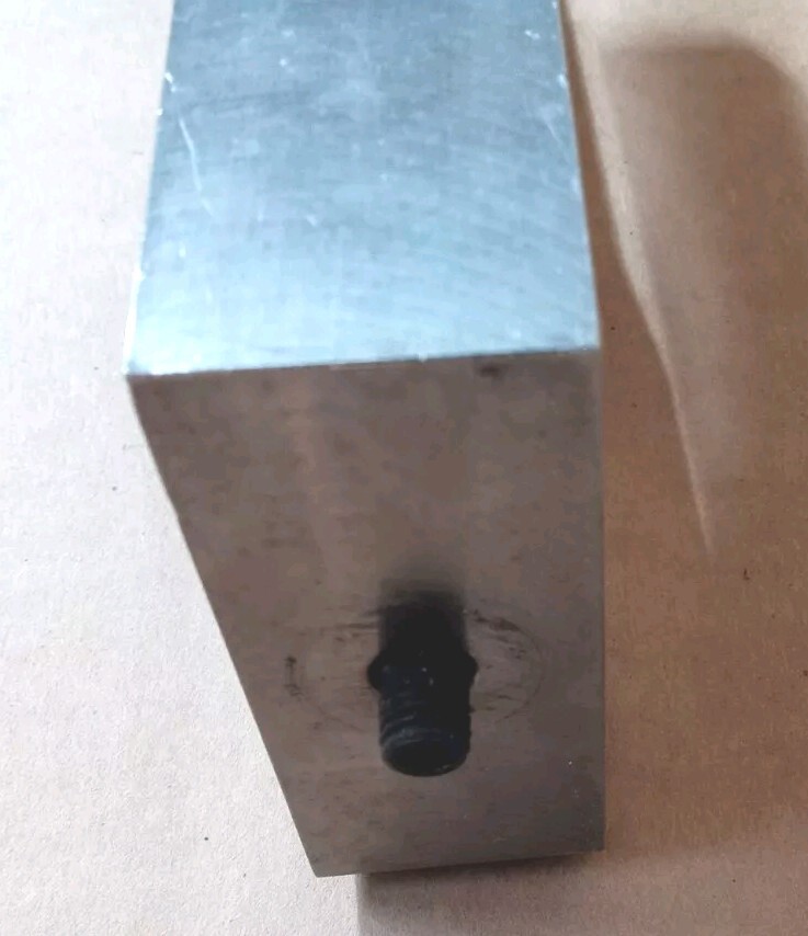 3.00" x 1.25" Rectangular Branson Dukane Ultrasonic Sonic Welder Titanium Horn