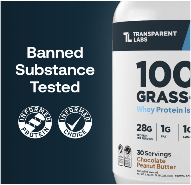 Transparent Labs Whey Isolate Cookie 28g Protein 30Sv Grass Fed GF