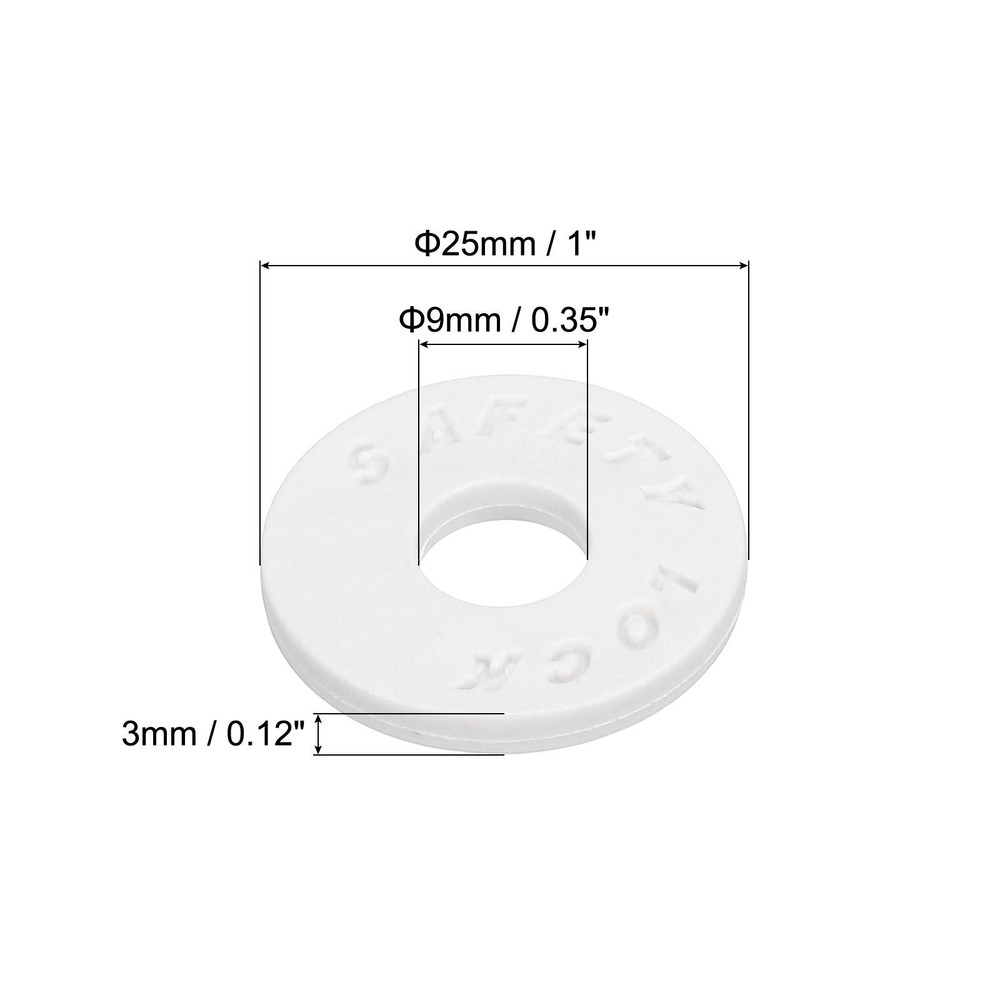 4 Pack Strap Blocks Silicone Rubber Strap Block White for Guitar Strap Button