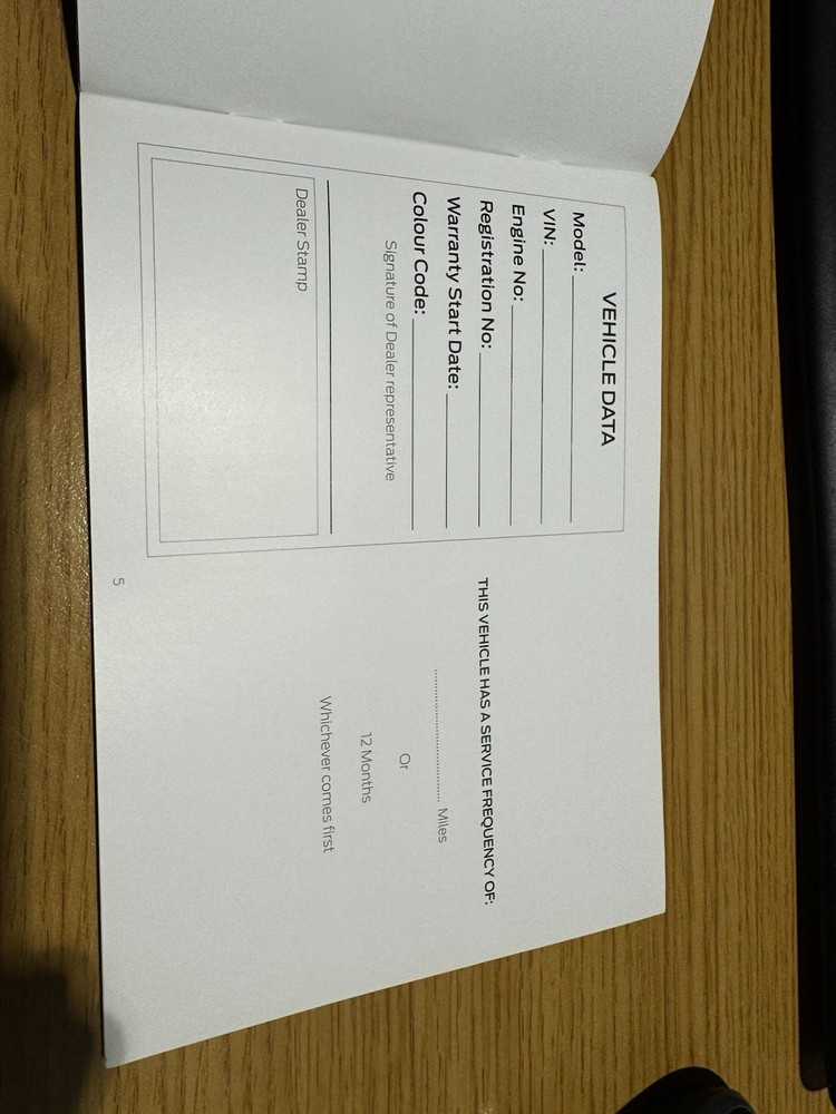 Ssangyong Service Record Book