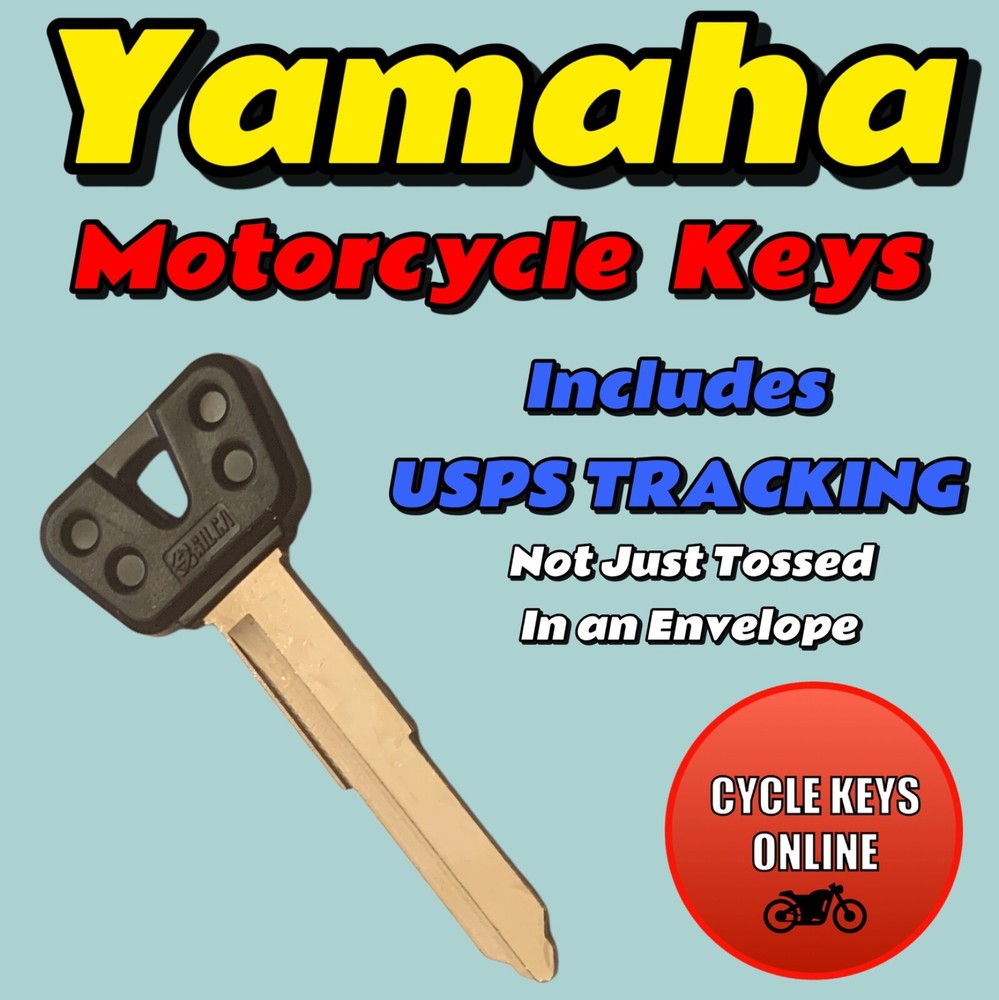 Yamaha Motorcycle keys Cut to Code replacement spare key for codes A7751-A8000